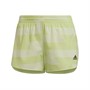 adidas Womens Run Fast Aeroready Split Shorts Almost Lime/Pulse Lime