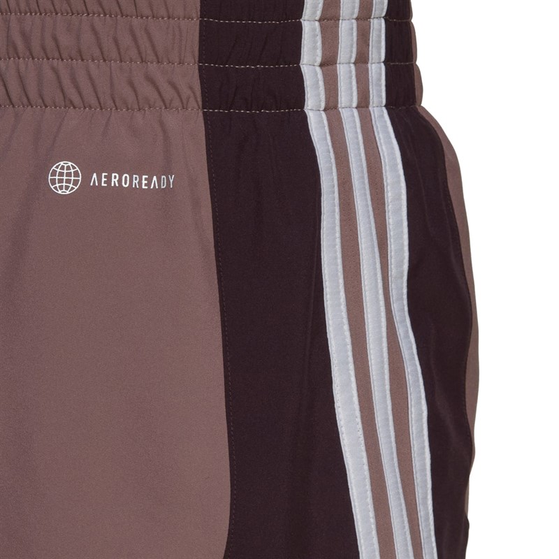 adidas Womens Marathon 20 Aeroready Colourblock Shorts Wonder Onix