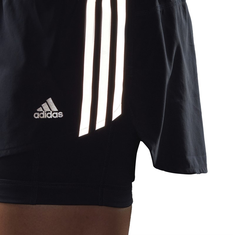 adidas Womens Run Icons Aeroready 3-Stripes Skort Legand Ink