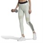 adidas Womens Hyperglam Aeroready 3-Stripes 7/8 Tight Leggings Linen Green