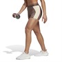 adidas Womens Techfit Aeroready Colorblock Tight Shorts Earth Strata