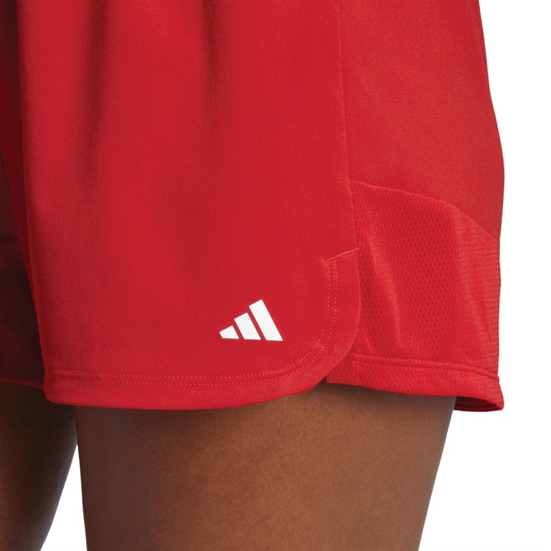 Buy adidas Womens Hyperglam Aeroready Pacer Shorts Better Scarlet