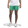 adidas Mens Run Icons 3 Bar Logo Aeroready Running Shorts Court Green