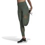 adidas Womens Circuit Aeroready High Waisted 7/8 Mesh Tight Leggings Green Oxide
