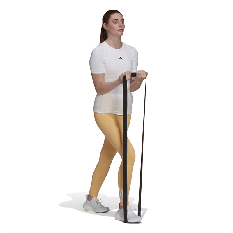 adidas Womens Hyperglam Aeroready High Rise Tight Leggings Pulse Amber