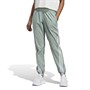 adidas Womens Trainicons Aeroready 3-Stripes Woven Sweat Pants Silver Green/White