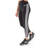 adidas Womens Designed To Move Aeroready 3-Stripes High Waisted 7/8 Tight Leggings Black/White