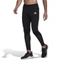 adidas Mens Run Icons 3-Bar Logo Aeroready Warm Running Long Tights Black