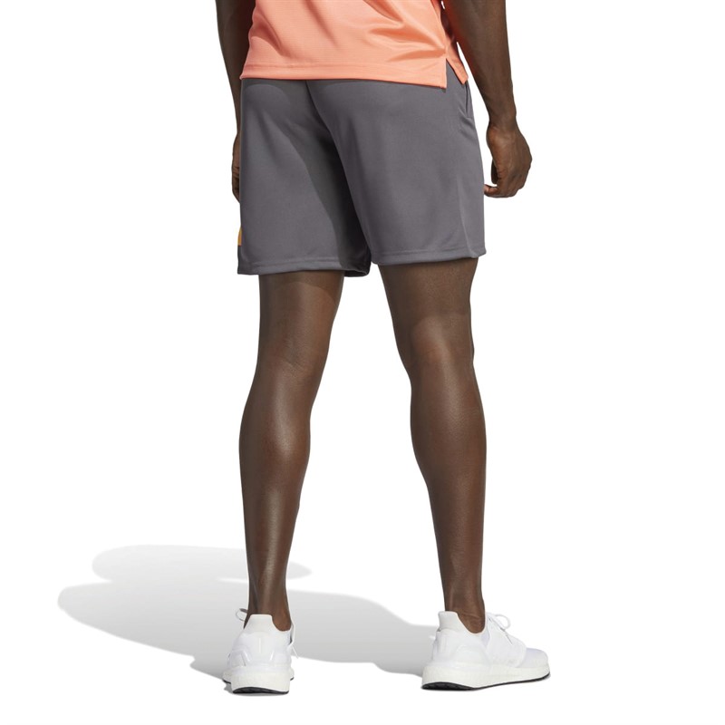 adidas Mens Train Essentials Seasonal Training Shorts Grey Five/Black