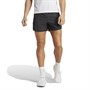 adidas Mens Run Icons 3-Stripes Aeroready Running Shorts Black
