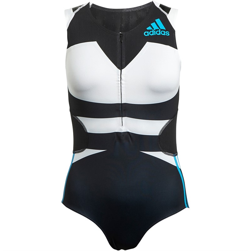 adidas Dames Leotard Wit/Zwart