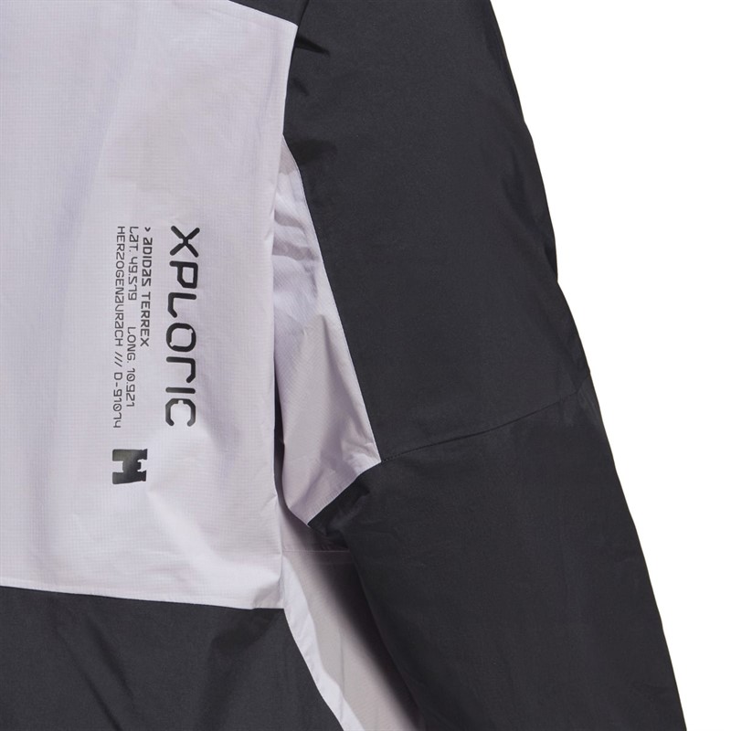 adidas Dames Terrex Xploric Rain.rdy Waterdichte Hoodie met Capuchon (Plus Size) Zilveren Schemering