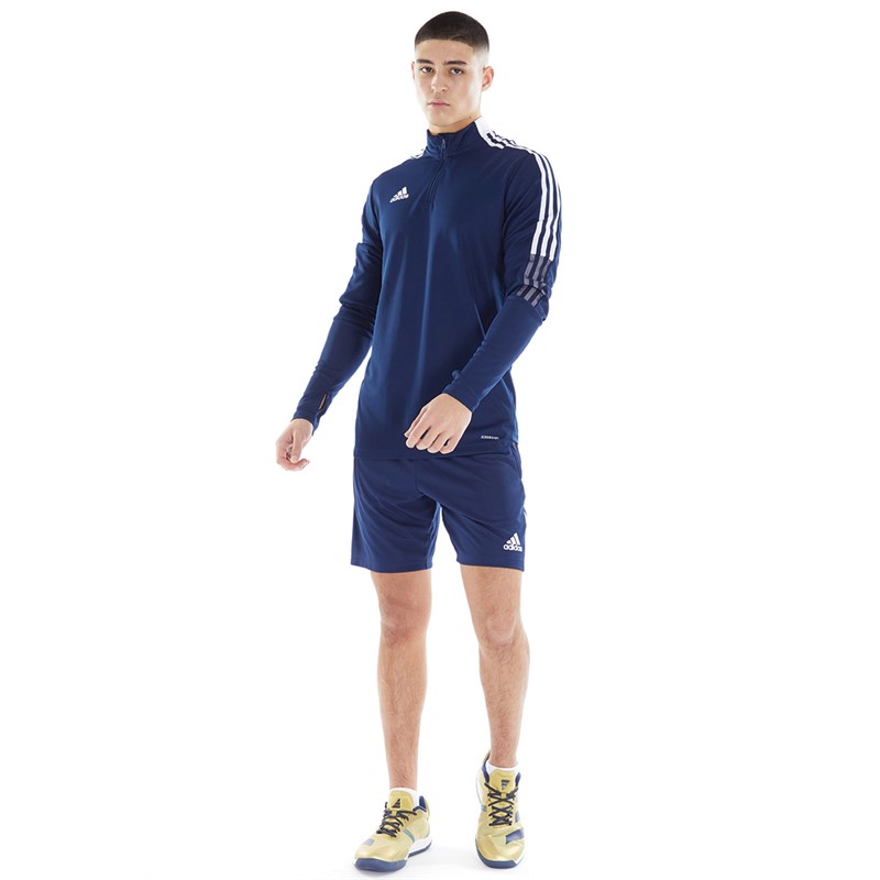 adidas Mens Tiro 21 Training Shorts Navy Blue