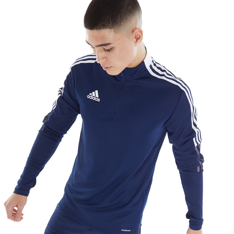 adidas Mens Tiro 21 Training Top Navy Blue