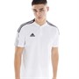 adidas Mens Tiro 21 Polo White/Black