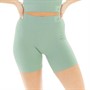 adidas Womens Sport 3D Rib BOS Logo Lounge Short Olive Green