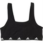 adidas Womens Sport Active Cotton BOS Logo Bralette Black