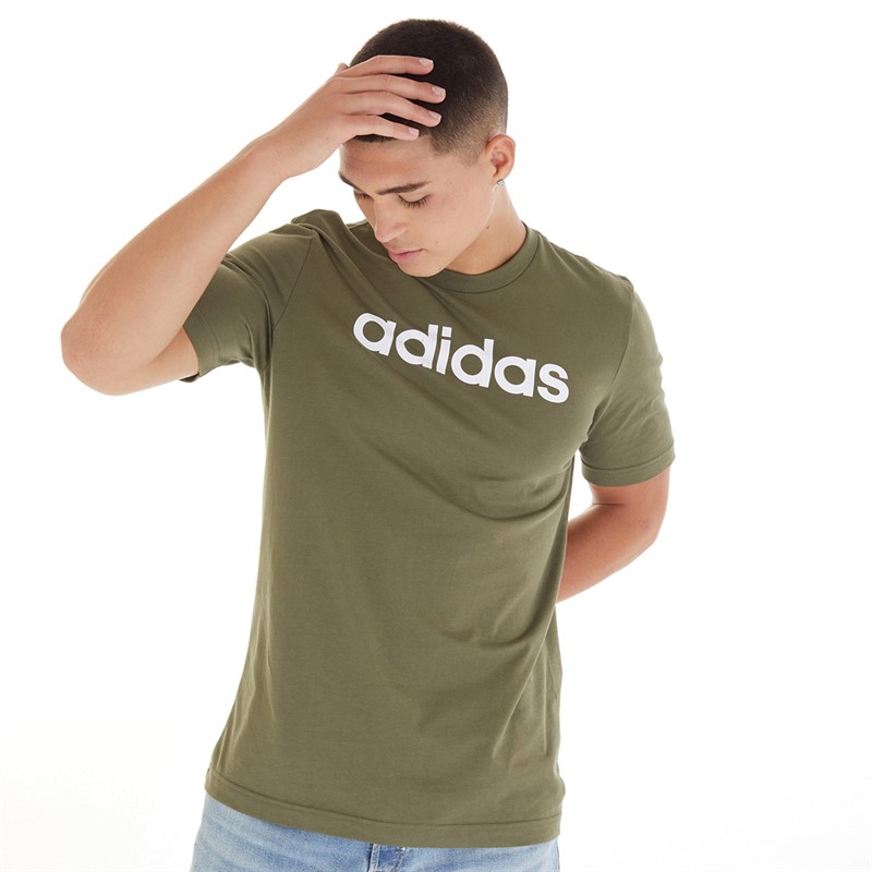 adidas Essentials Linear Logo T-shirts Grøn