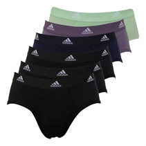 adidas Mens Active Flex Cotton Six Pack Briefs Multi