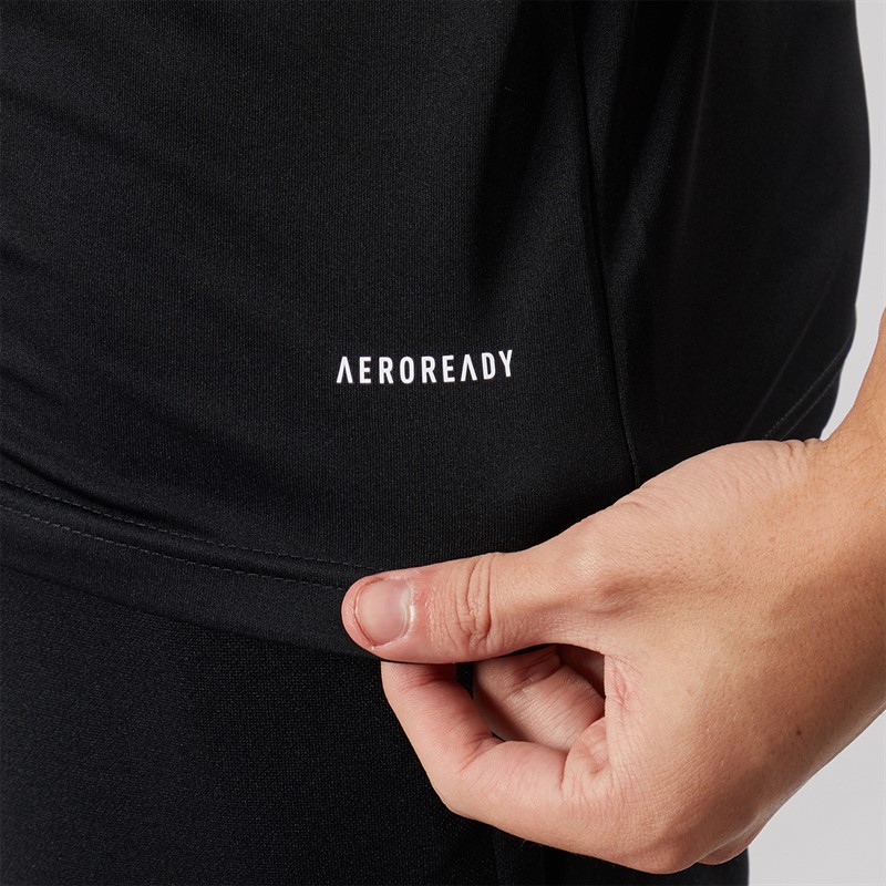 adidas Mens Squadra 21 Polo Shirt Black/White