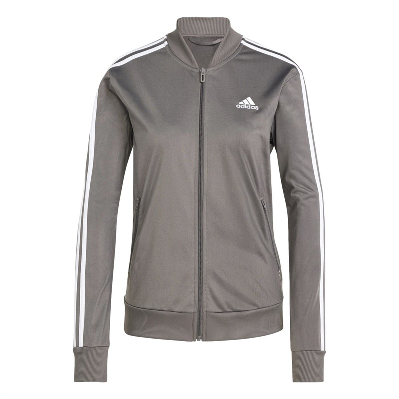 adidas Dames Essentials 3-Stripes Trainingspakken Grijs