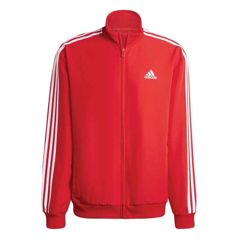 adidas Heren 3-Stripes Woven Trainingspakken Rood