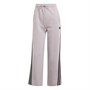 adidas Damen Future Icons 3-Streifen Jogginghose mit offenem Saum Preloved Feige
