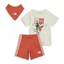 adidas dla dziecka Disney Mickey Mouse T-shirt i spodenki dla niemowlęcia kolor kremowy