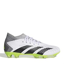 adidas Predator Accuracy 3 FG Fussballschuhe Festplatz Cloud Weiss/Kern Schwarz/Klar Zitrone