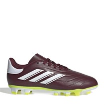 adidas Chaussures de football Junior Copa Pure II Club FXG Terrain souple Rouge Ombre/Blanc Nuage/Jaune Soleil d'équipe 2