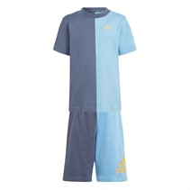 adidas Ensemble T-shirt et short Colorblock Enfant Préaimé Encre/Semi Bleu Burst Mel/Semi Spark