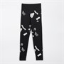 adidas Leggings mit Marken-Motiv Mädchen Junior Schwarz/Mittelgrau Melange/Solid Grau/Weiß