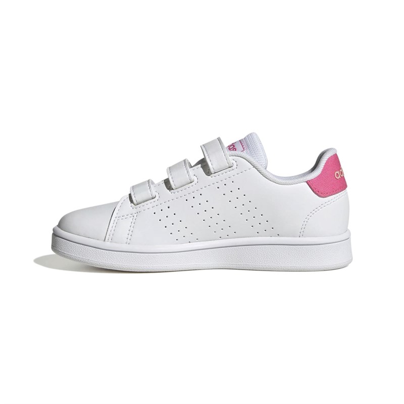 adidas Børn Advantage Court Hook-And-Loop Sneakers Hvid