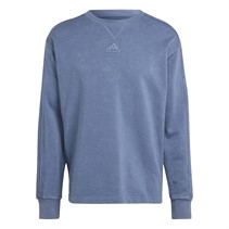 adidas Herren All SZN French Terry 3-Stripes Sweatshirts Blau