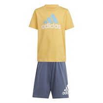 adidas Kinder Logo T-Shirt und Shorts Set Halb Spark/Mehrfarbig