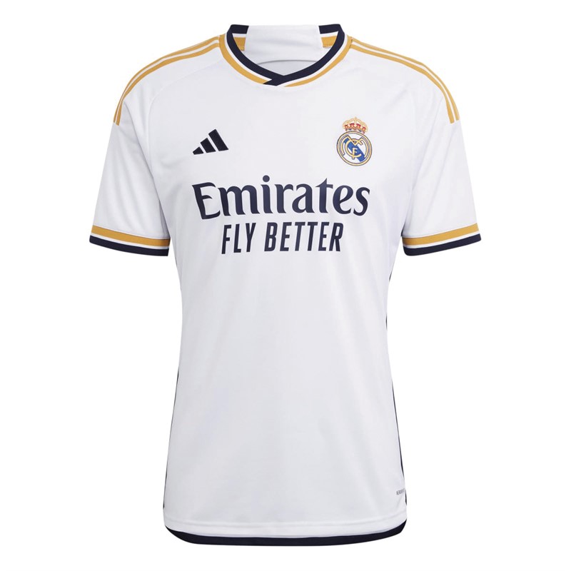 adidas Heren RMFC Real Madrid 23/24 Home Voetbalshirts Wit