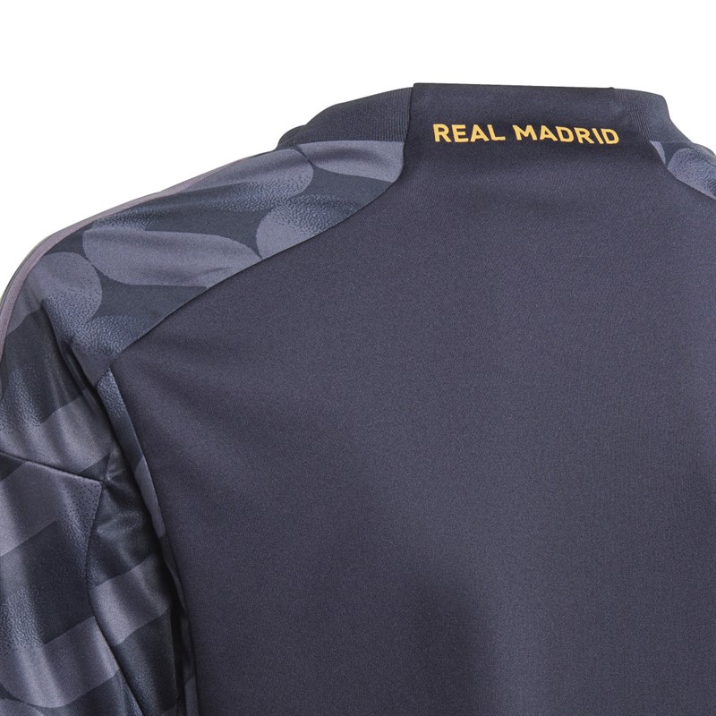 adidas Chłopięce RMFC Real Madrid 23/24 Away Koszulki Futbolowe marynarka wojenna