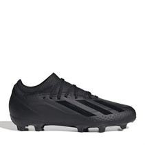 adidas Chaussures de football à crampons terrain ferme Enfant X Crazyfast.3 FG Noir de base/Noir de base/Noir de base