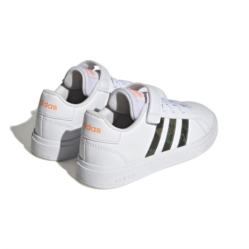 adidas Kids Grand Court 2.0 Elastic Sneakers Wit