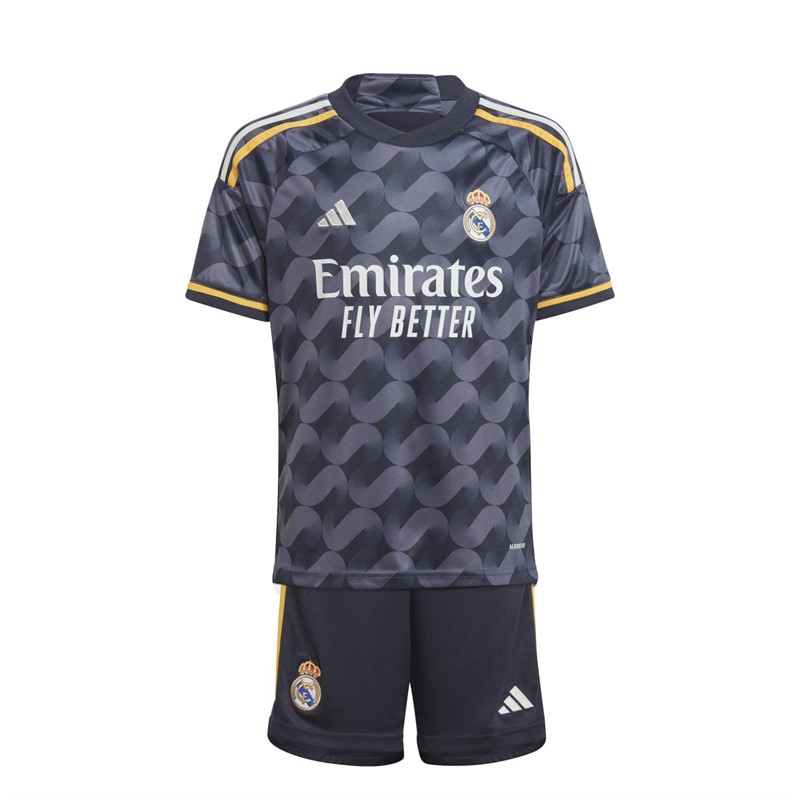 adidas Dziecięce RMFC Real Madrid 23/24 Away Koszulki Futbolowe marynarka wojenna