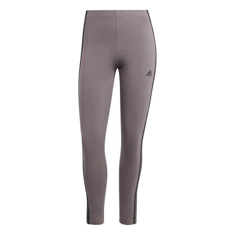 adidas Damen Essentials 3-Stripes Leggings Braun