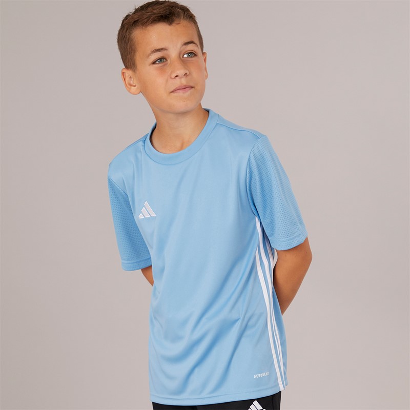 adidas Boys Tabela 23 Match Jersey Light Blue/White