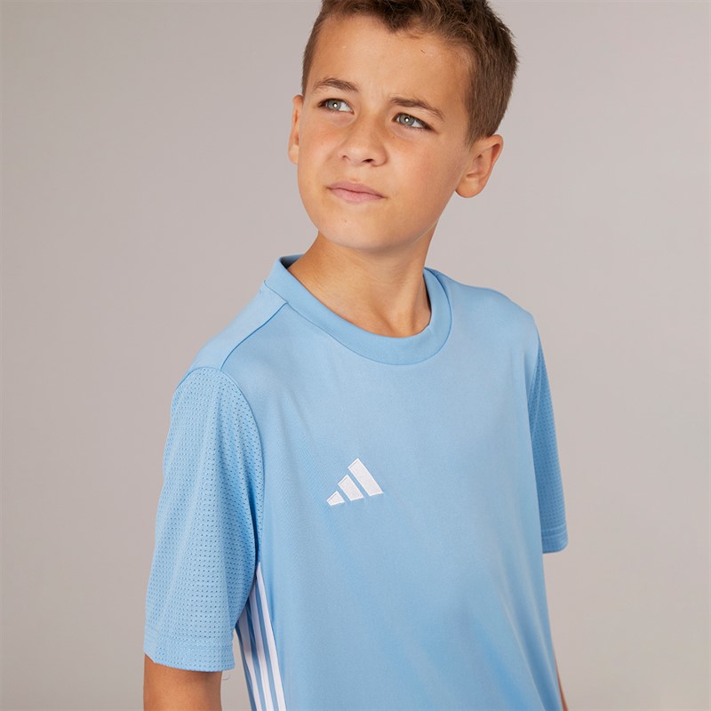 adidas Boys Tabela 23 Match Jersey Light Blue/White