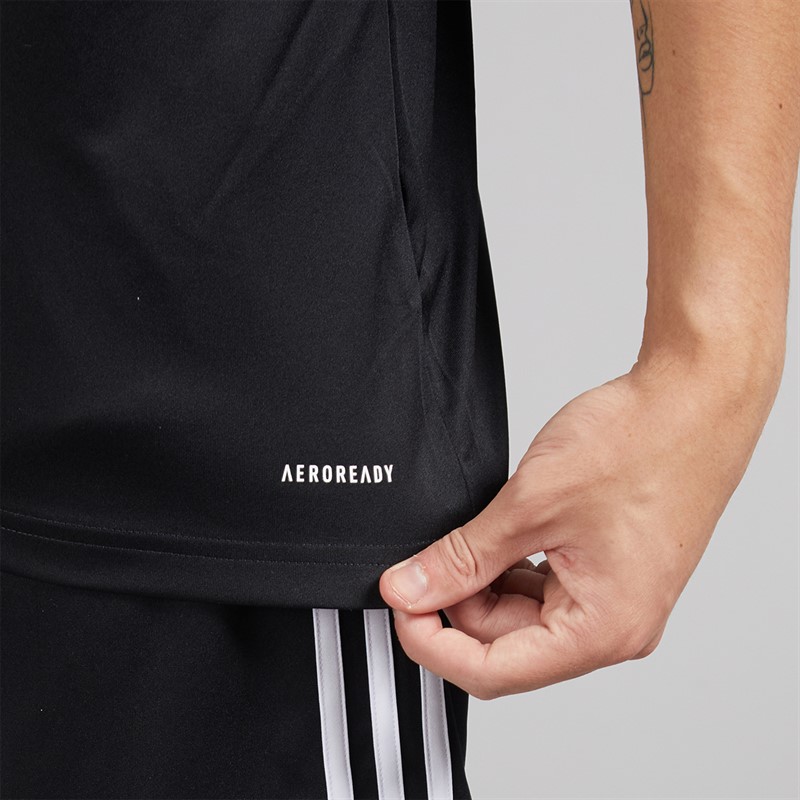 adidas Mens Squadra 25 Training T-Shirt Black/White