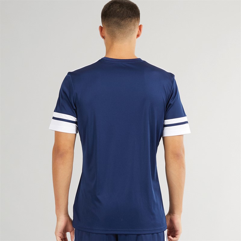 adidas Mens Squadra 25 Training T-Shirt Team Navy Blue/White