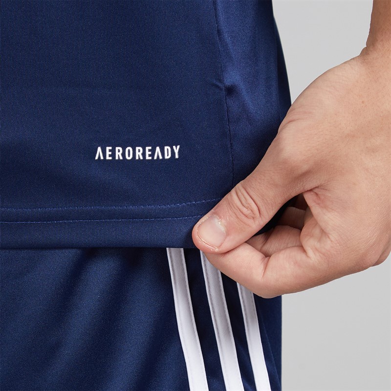 adidas Mens Squadra 25 T-Shirt Team Navy Blue/White