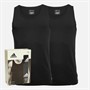 adidas Heren Active Flex Katoen Twee Pak Tanktops Zwart