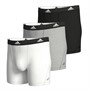 adidas lot de 3 boxers Active Flex en coton Homme Noir/Blanc/Gris