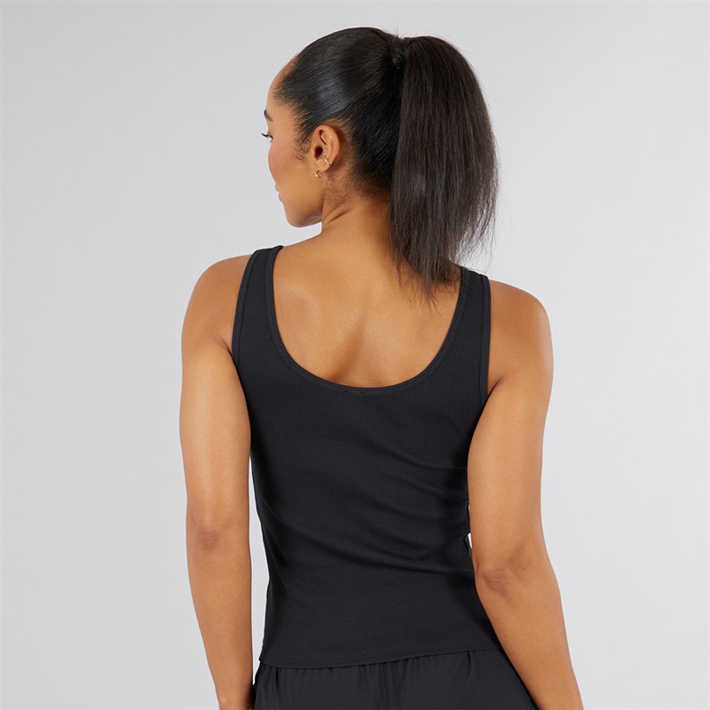 adidas Womens Sport Active Flex Ribbed Tank Top Black