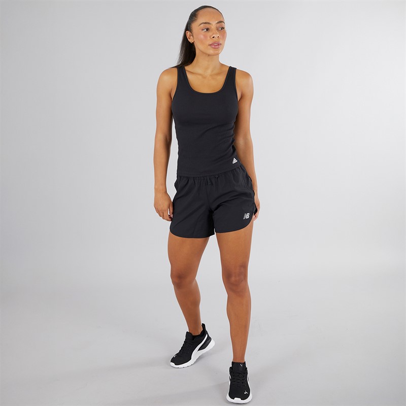 adidas Womens Sport Active Flex Ribbed Tank Top Black